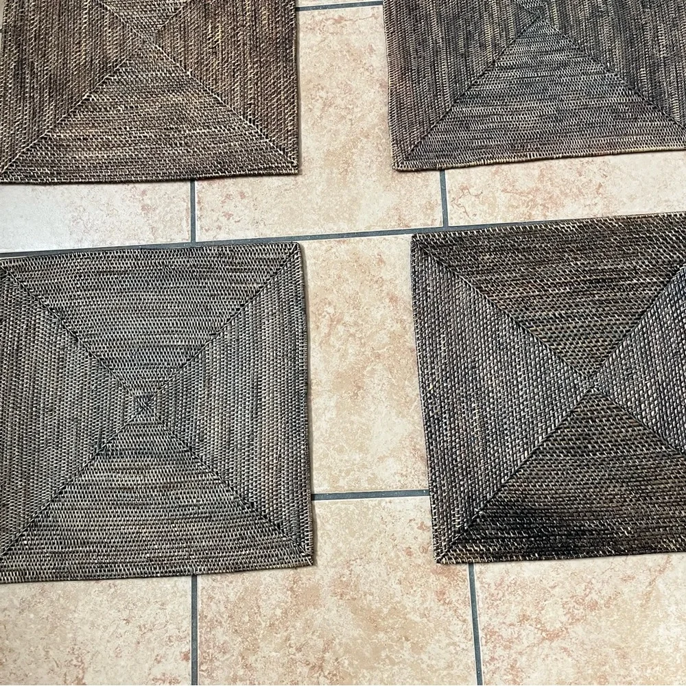 Woven Brown Placemats Set of 6